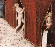 CRANACH, Lucas the Elder The Fountain of Youth (detail)  215 oil painting reproduction